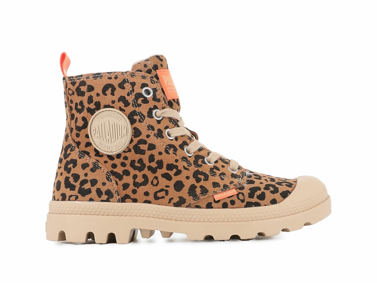Palladium Botines Pampa Hi Zip Wool Leo de piel con forro — photo 4