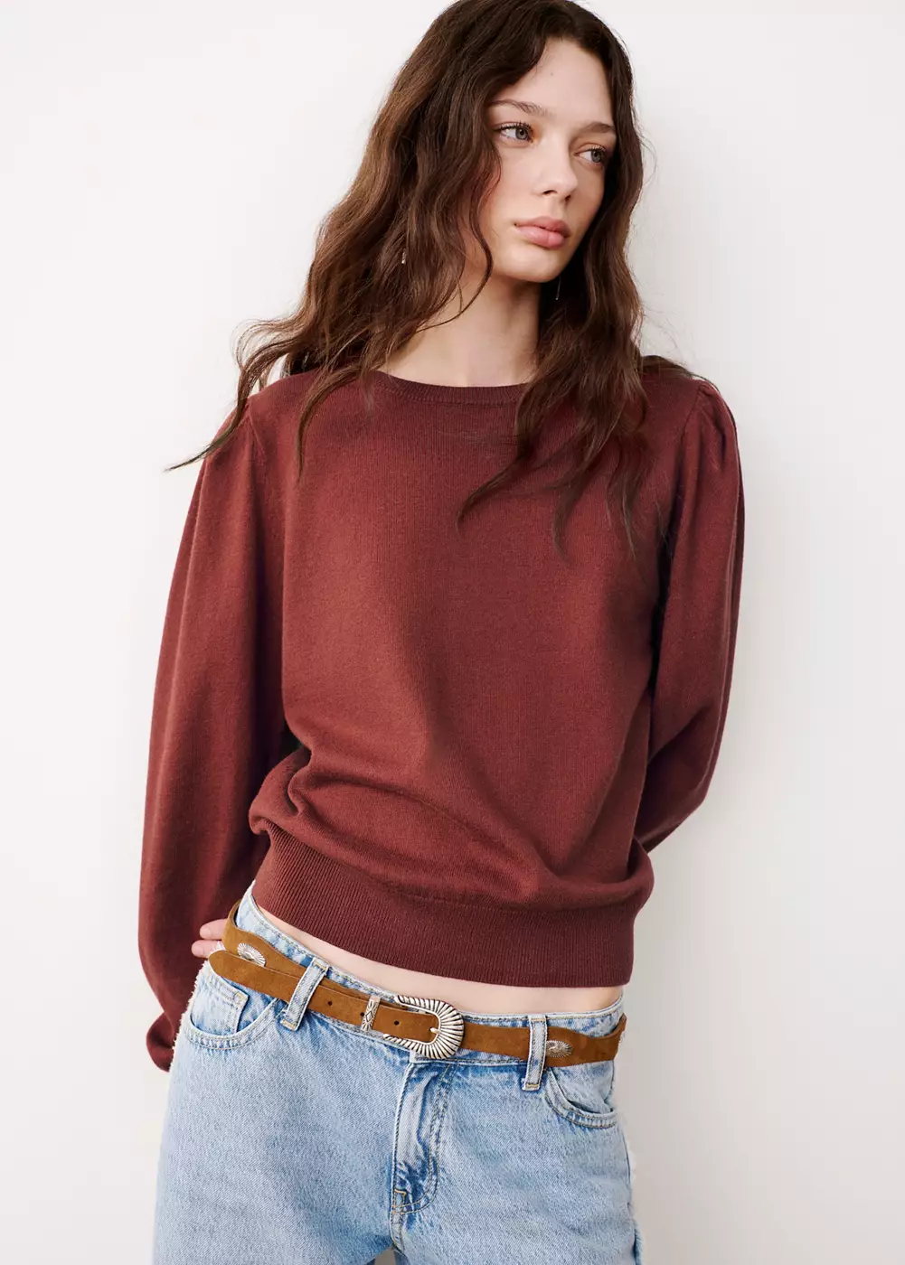 Pull-over détail froncé, MANGO TEEN