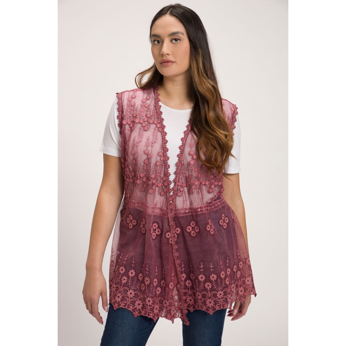 Gilet long transparent femme store