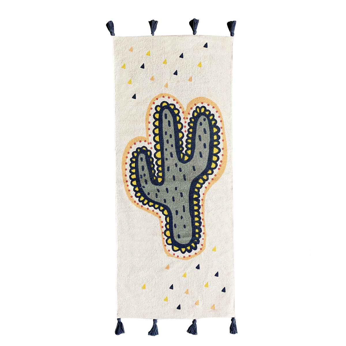 Tapis déco enfant cactus en coton tissé LALAMA, FUTURE HOME