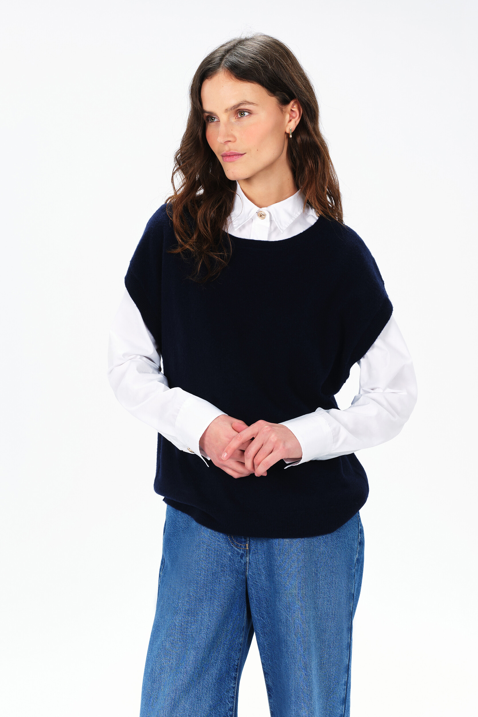 Pull ample col rond MATHILDE, CAROLL