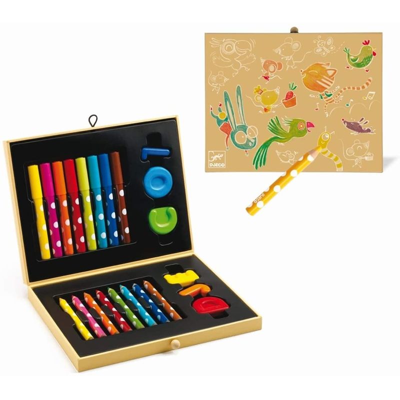 Grande boîte de couleurs Djeco - Dessin et coloriage enfant