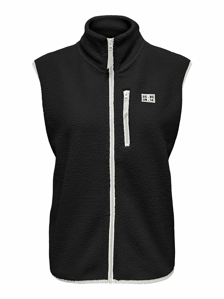 Ärmelloses Fleece-Shirt mit Reissverschluss, ONLY PLAY