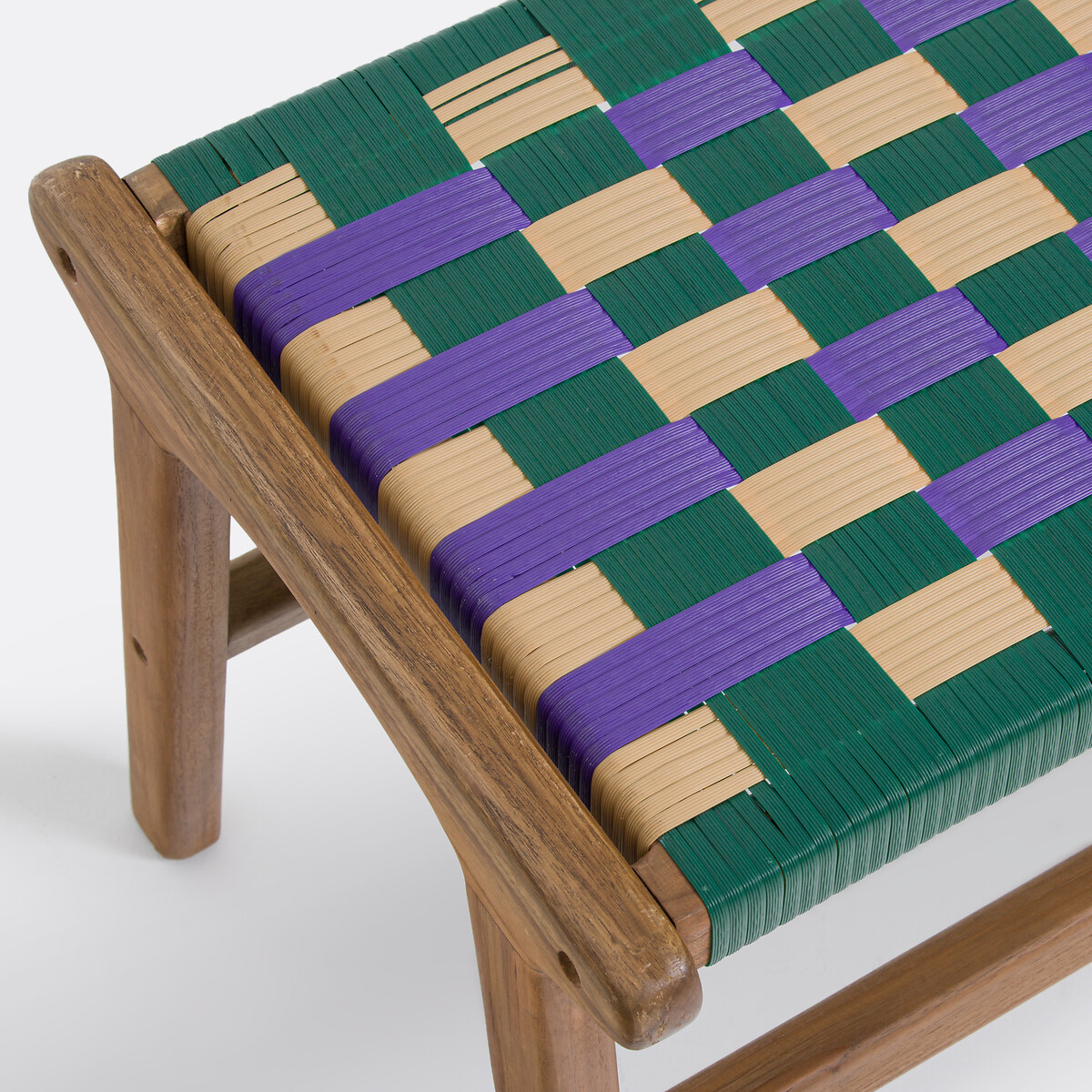 Teak and Resin Outdoor Bench Bianca