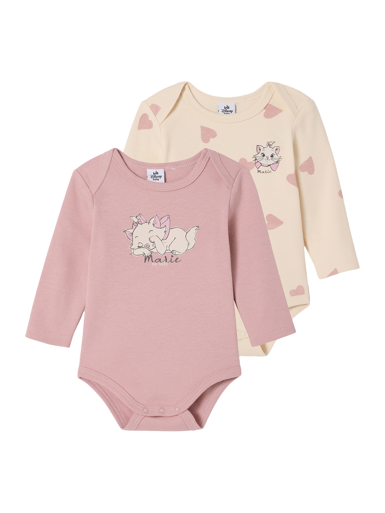 Lot de 2 bodies Disney Marie les Aristochats, VERTBAUDET