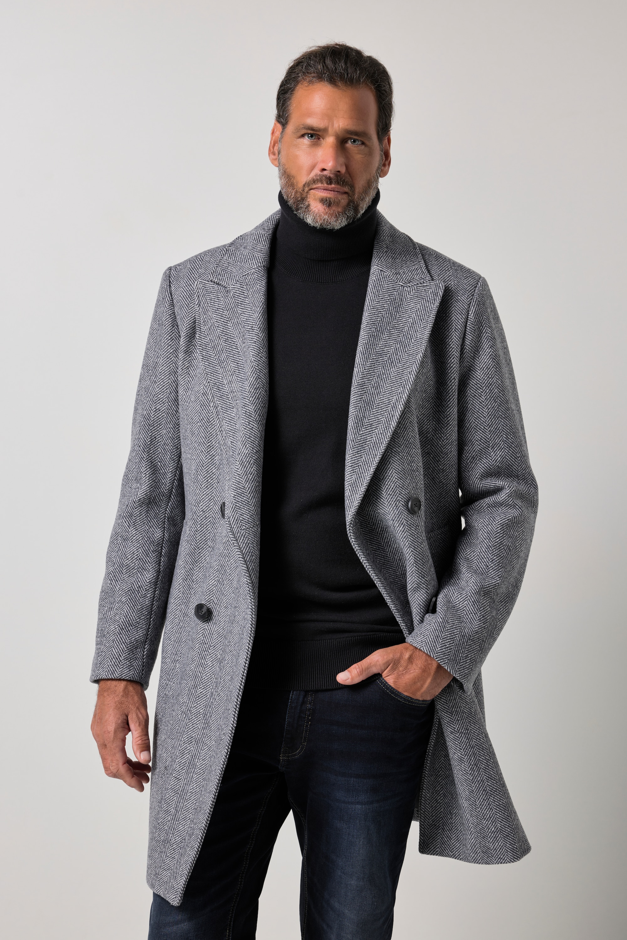 Manteau en laine mélangée, JP1880