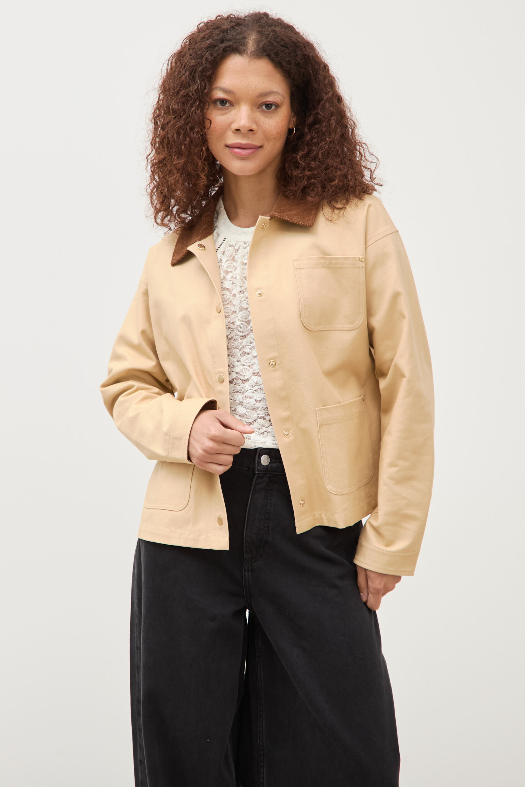 Veste manches longues col classique, BONOBO