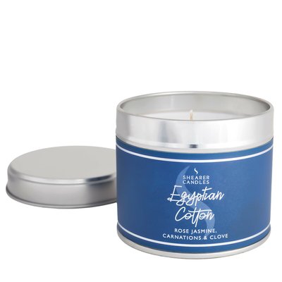Egyptian Cotton Scented Tin Candle SHEARER