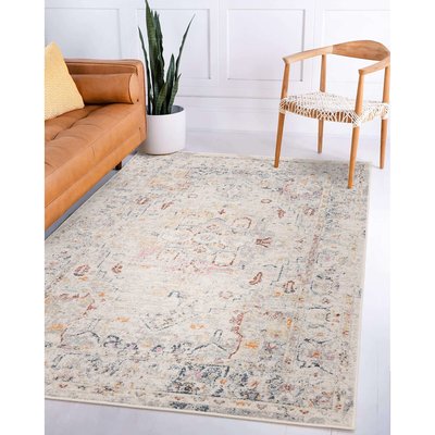 Classic Persian Style Distressed Rug SO'HOME