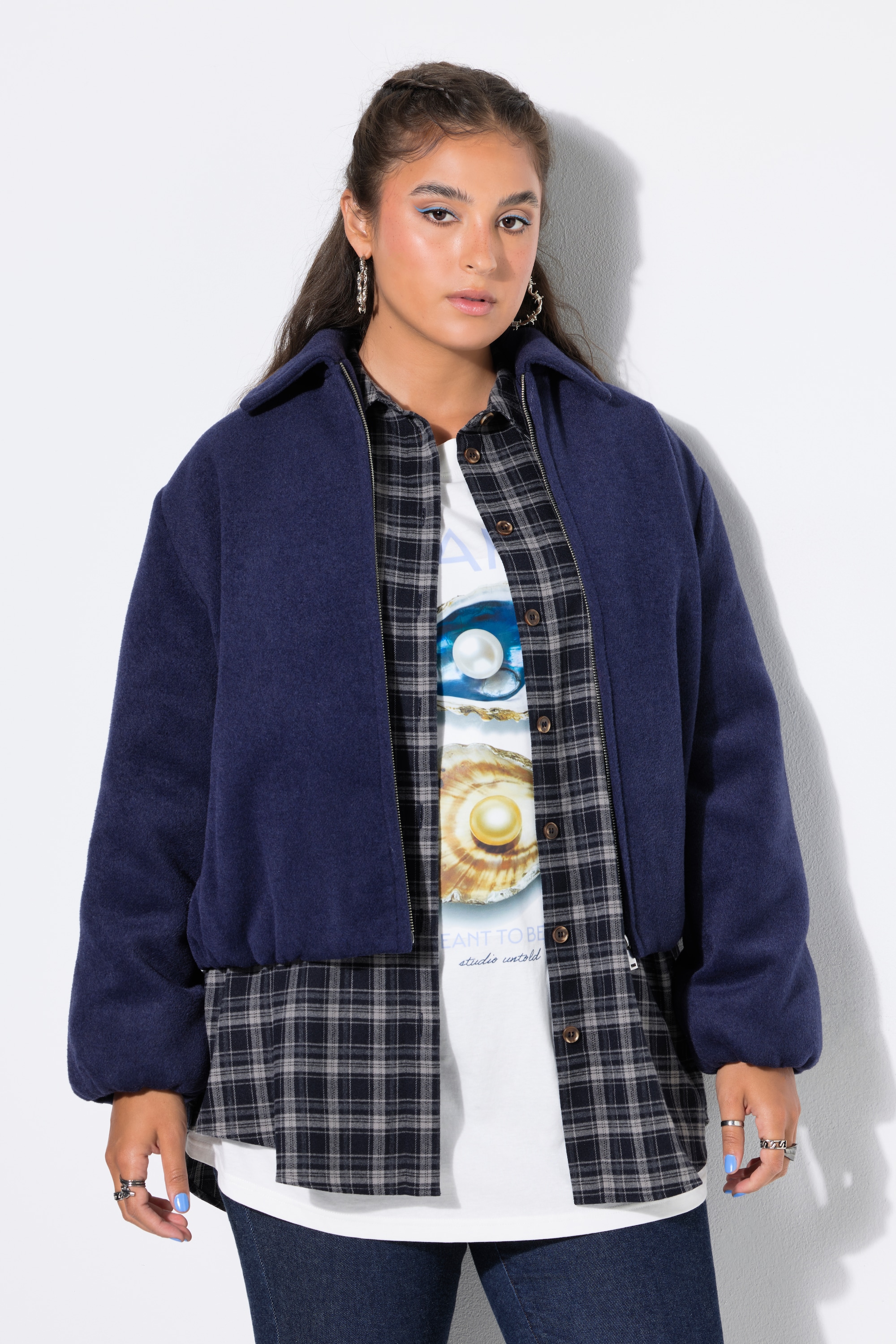 Blouson aspect laine, coupe ample, STUDIO UNTOLD
