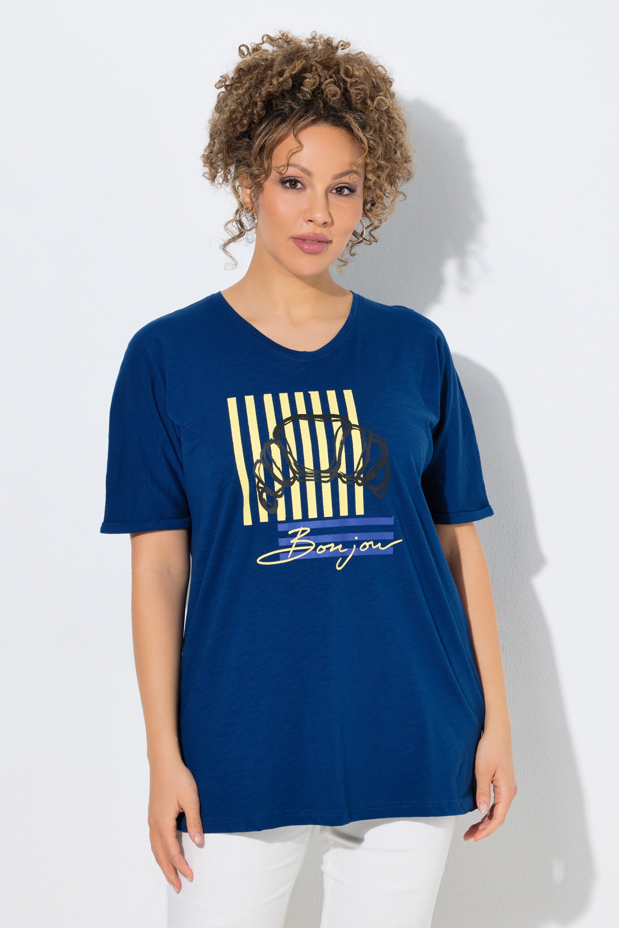 T-shirt motif croissant, coupe oversize, ULLA POPKEN