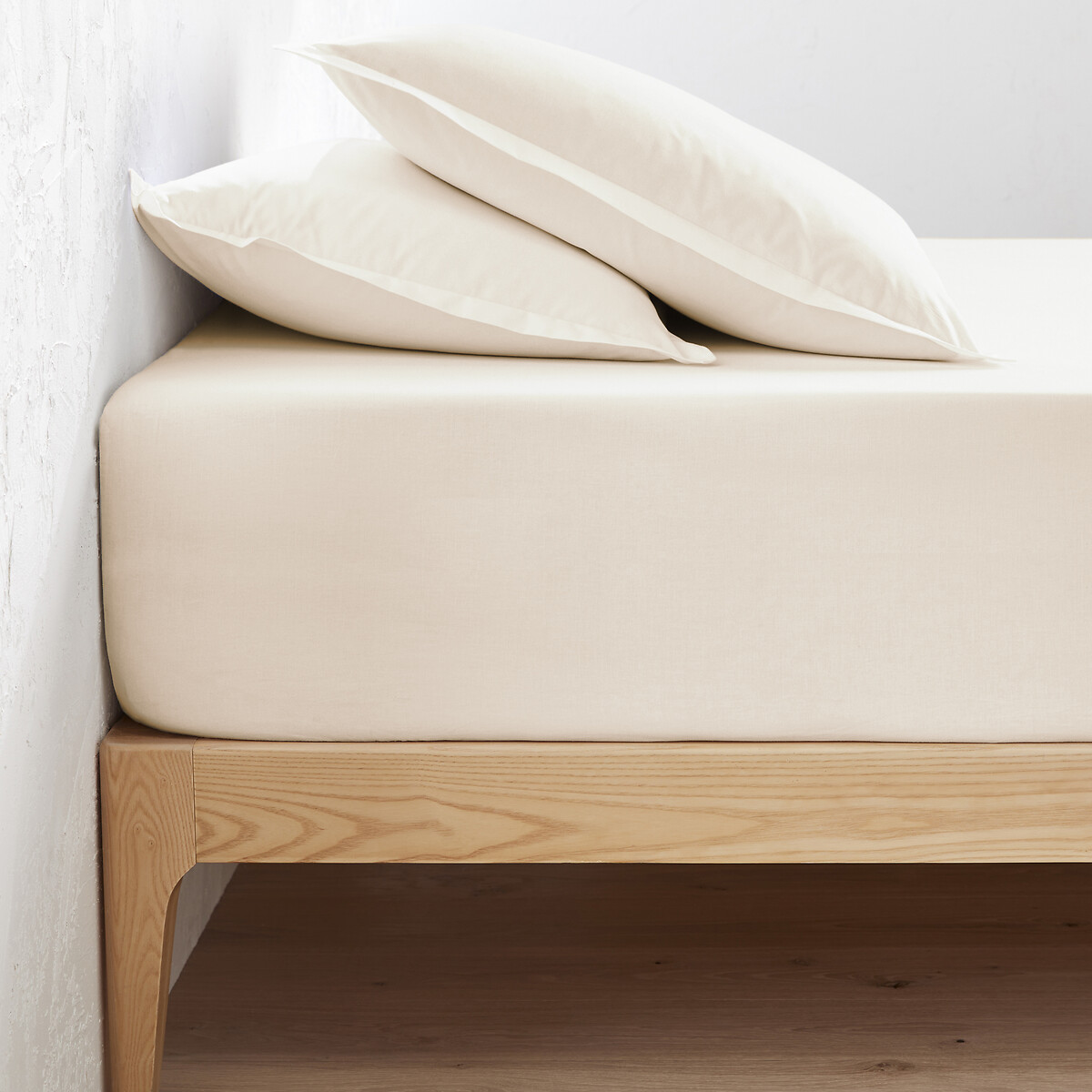 Drap-housse percale coton, bonnet 40 cm, Scenario
