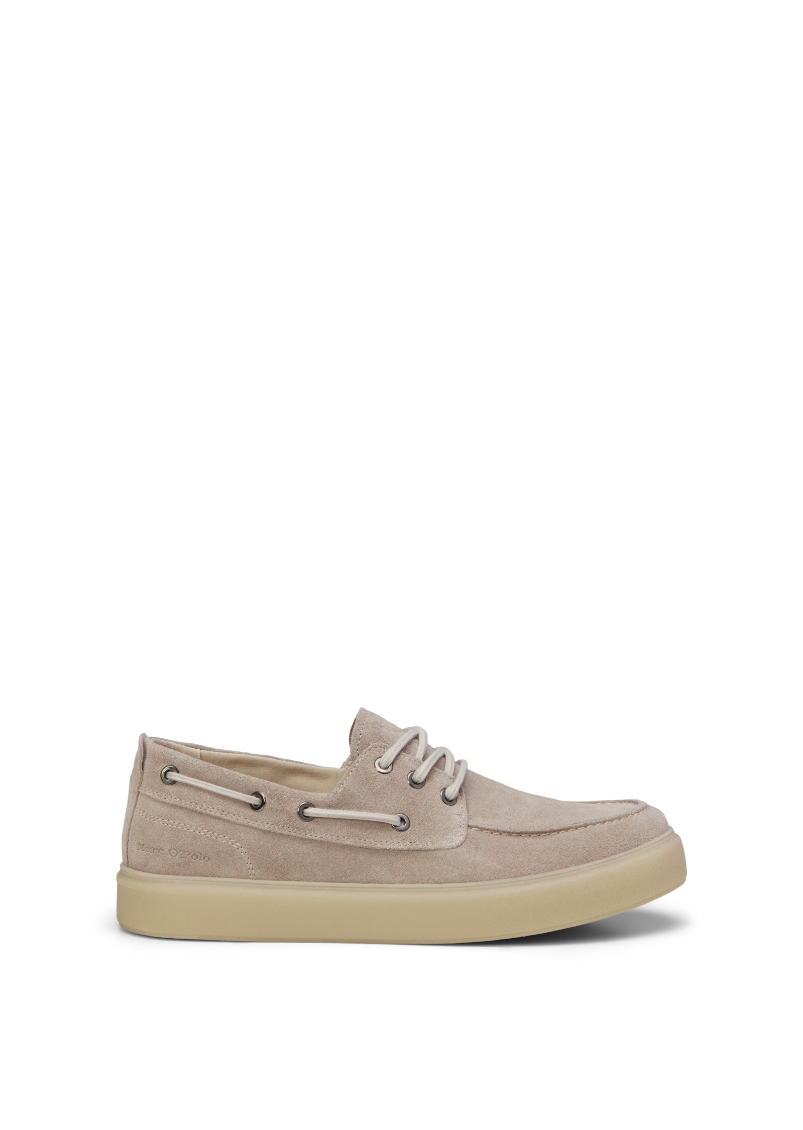 Chaussure bateau modèle Zen en cuir velours doux, MARC O'POLO