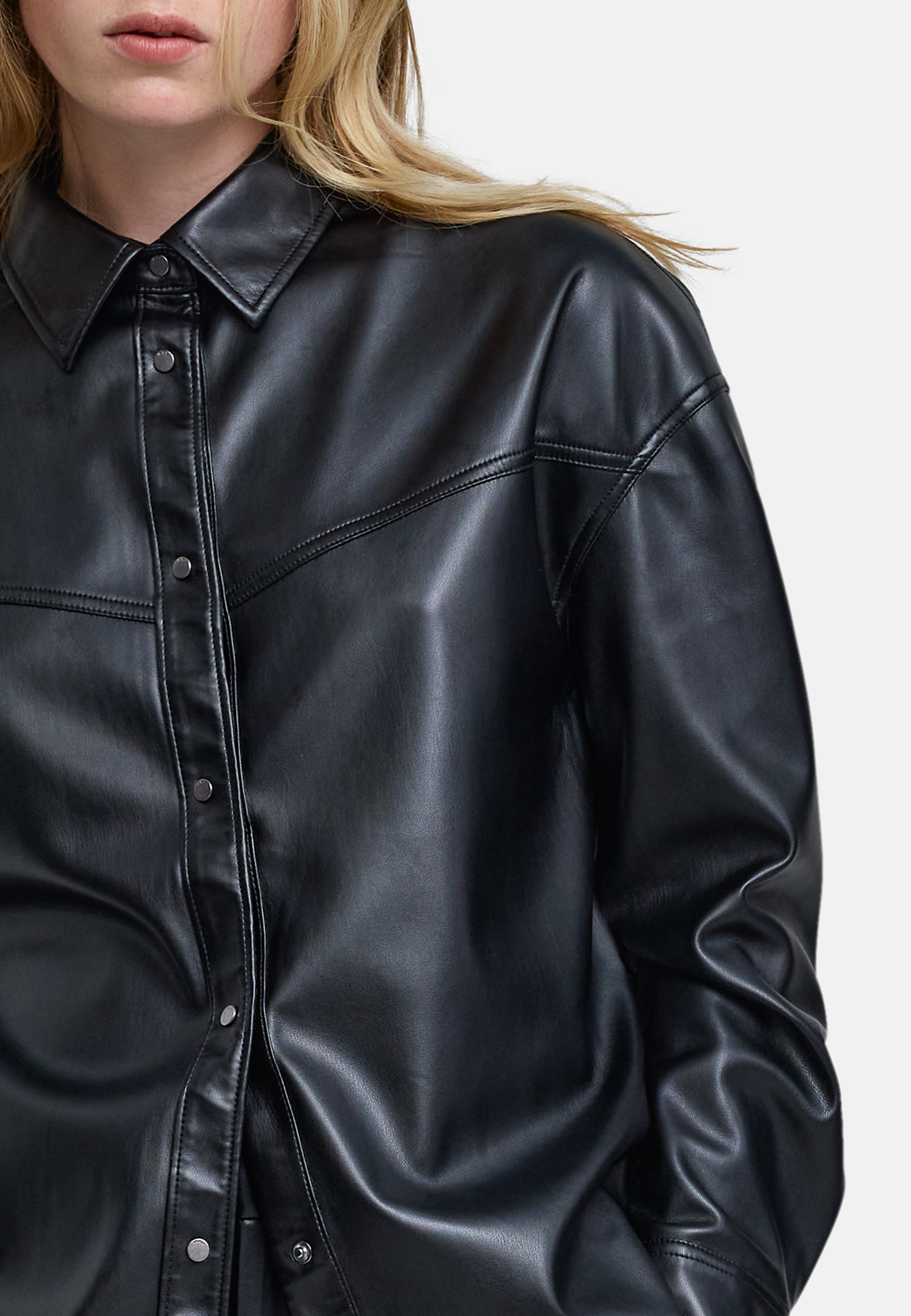 Top Chemisier IKKS Noir Taille S - Occasion En Très Bon état Général