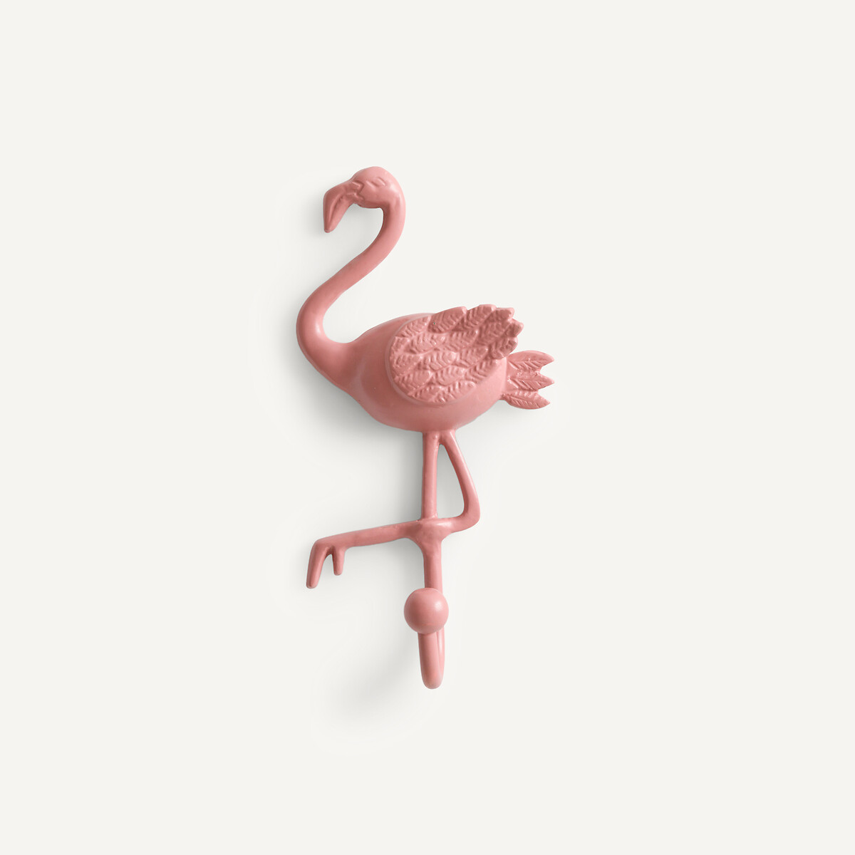 Porte-manteau, patère murale flamand rose, Malou