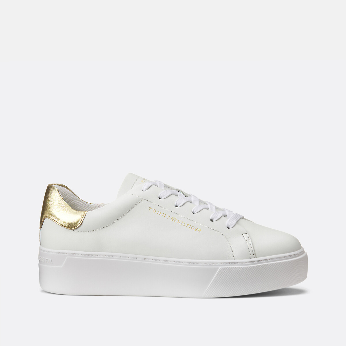 Tommy Hilfiger Zapatillas con plataforma de piel Court — photo 2