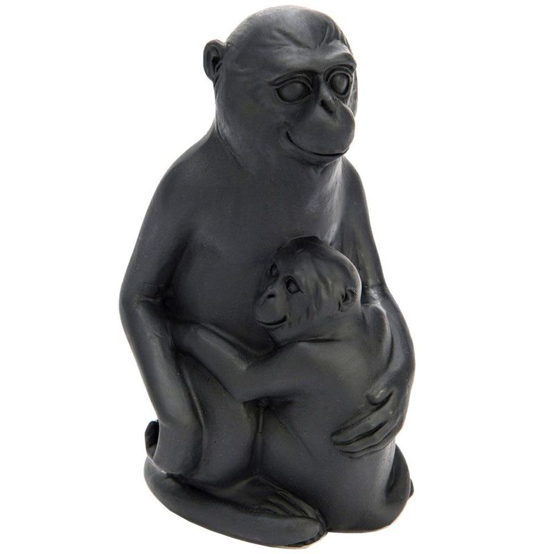 Statuette De Decoration Maman Singe Et Bebe Noir United Labels La Redoute