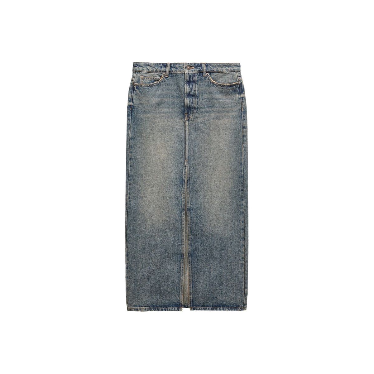 Jupe Longue En Jean Bleu Foncé Vintage Mango La Redoute 