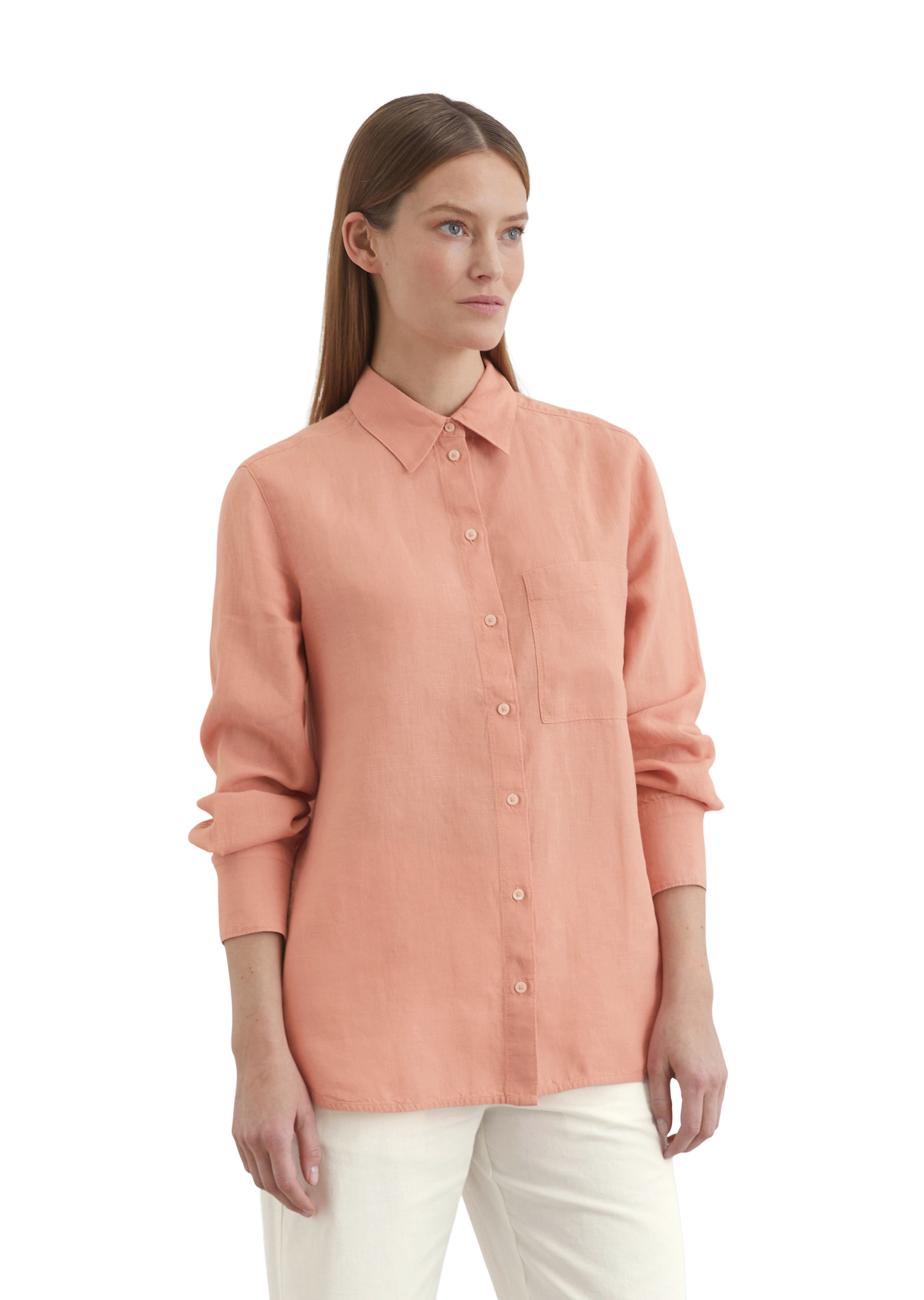 Blouse en lin regular en qualité légère, MARC O'POLO