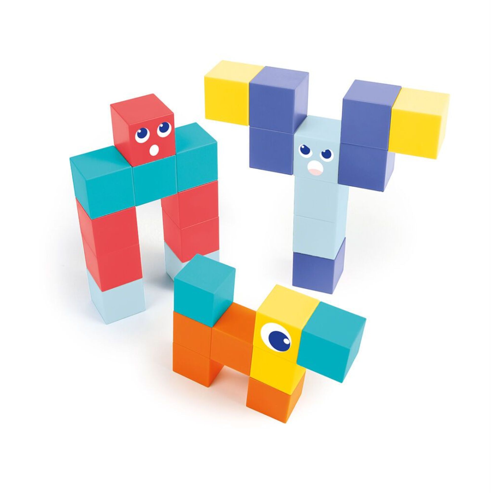 Jeu de construction Cubes magnétiques 28 pièces, LUDIMOUSSE