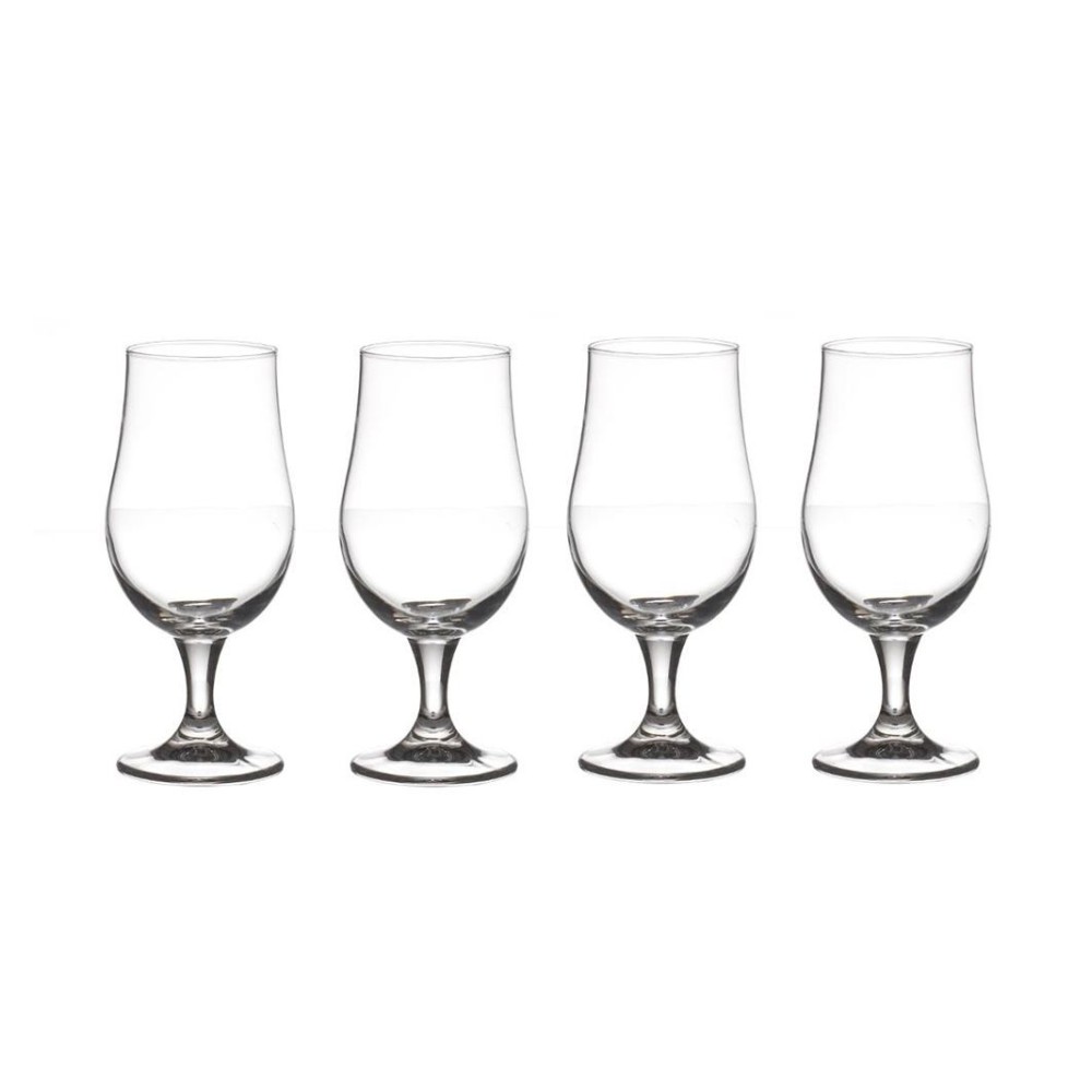 Lot de 4 verres à bière sur pied 37cl, ATMOSPHERA