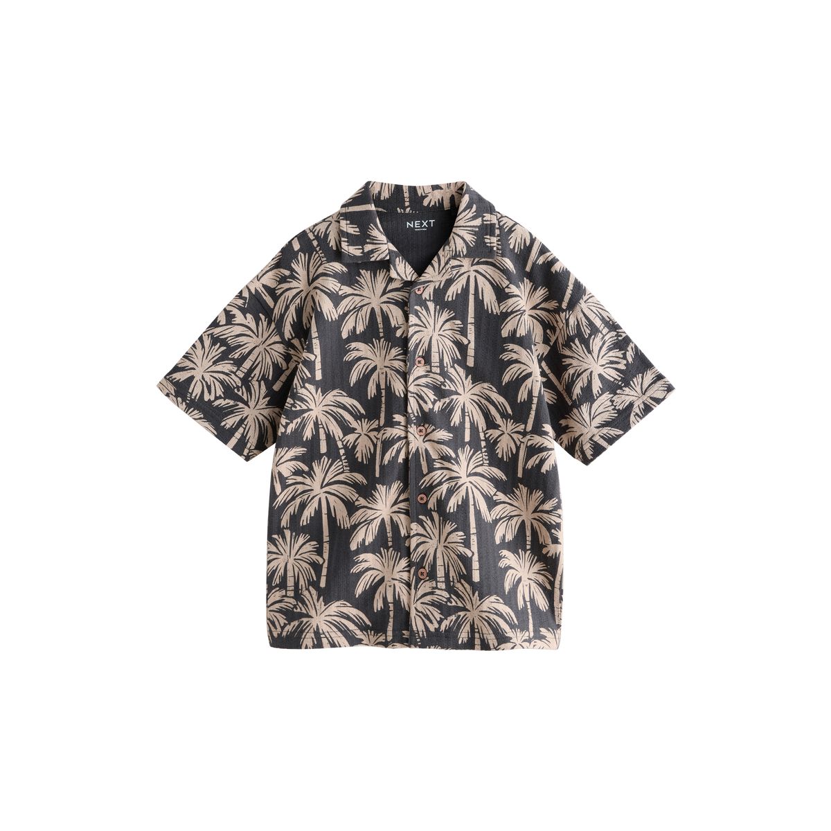 Chemise jersey à manches courtes et boutons, NEXT