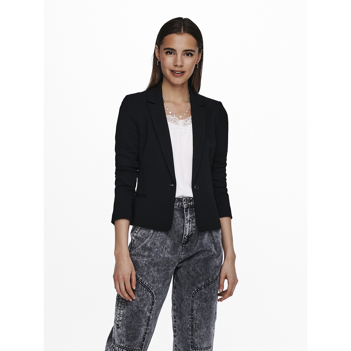Short fitted blazer , black, Only | La 