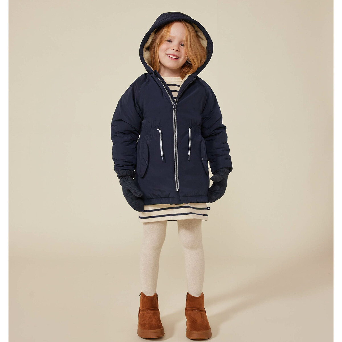 Manteau Parka Doudoune Pour Filles Avec Doublure Polaire - Chaud, Confortable, Pour Hiver Et Activités Outdoor