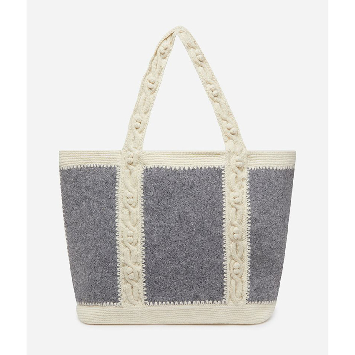 Large Tote Bag in Wool Mix