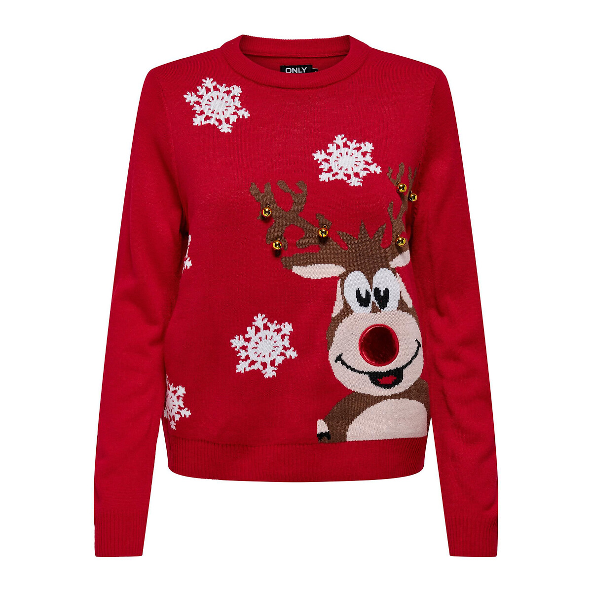 Christmas Crew Neck Jumper in Fine Knit