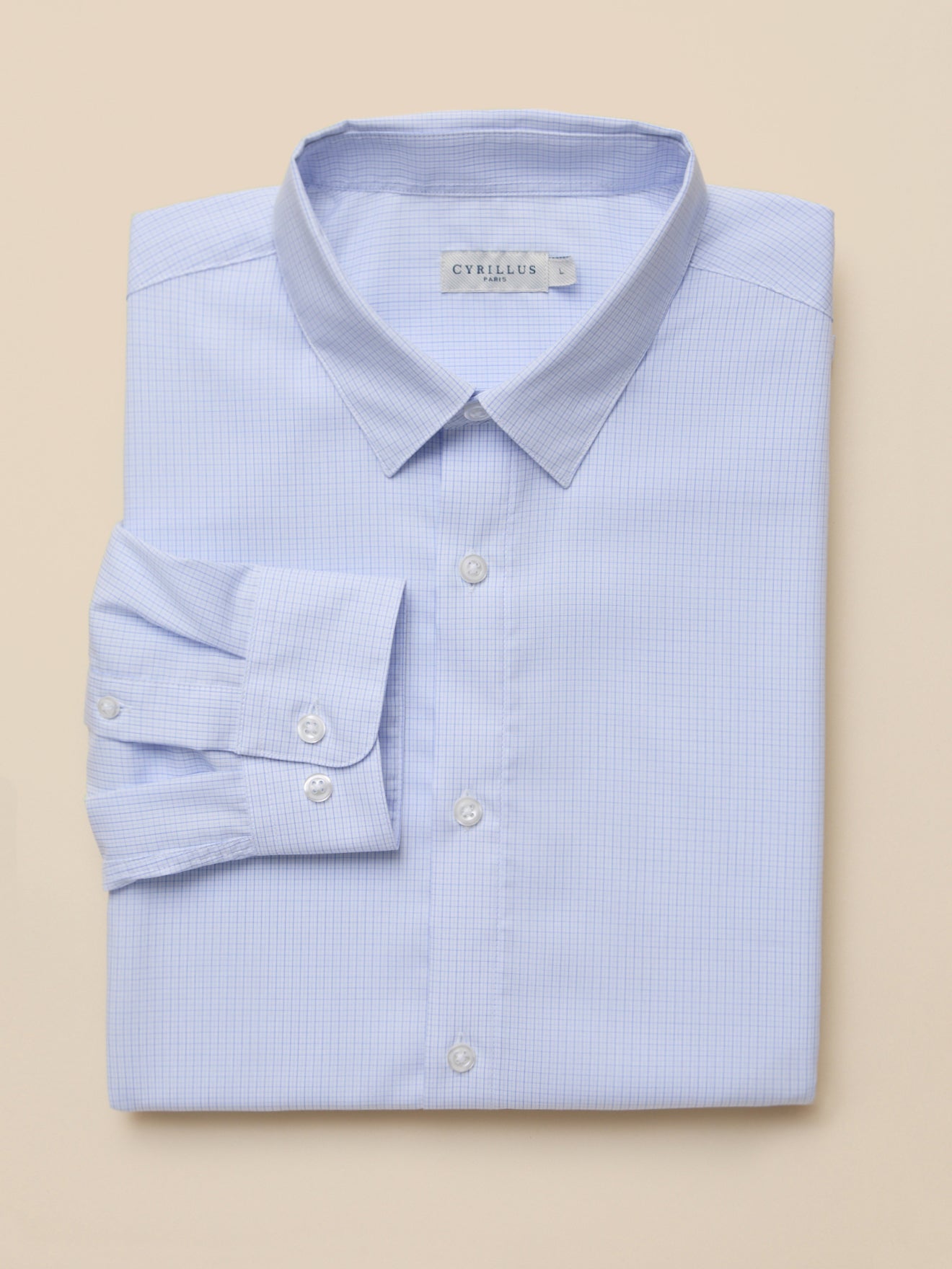 Chemise popeline carreaux coupe ajustée, CYRILLUS