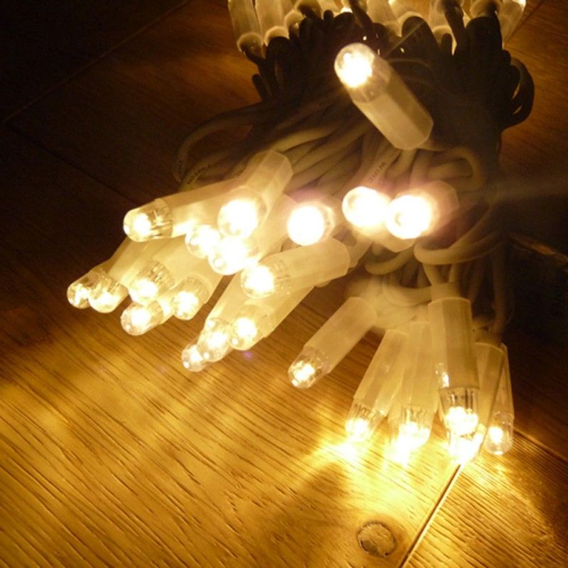 Guirlande lumineuse LED à lumière animée blanc chaud sur secteur