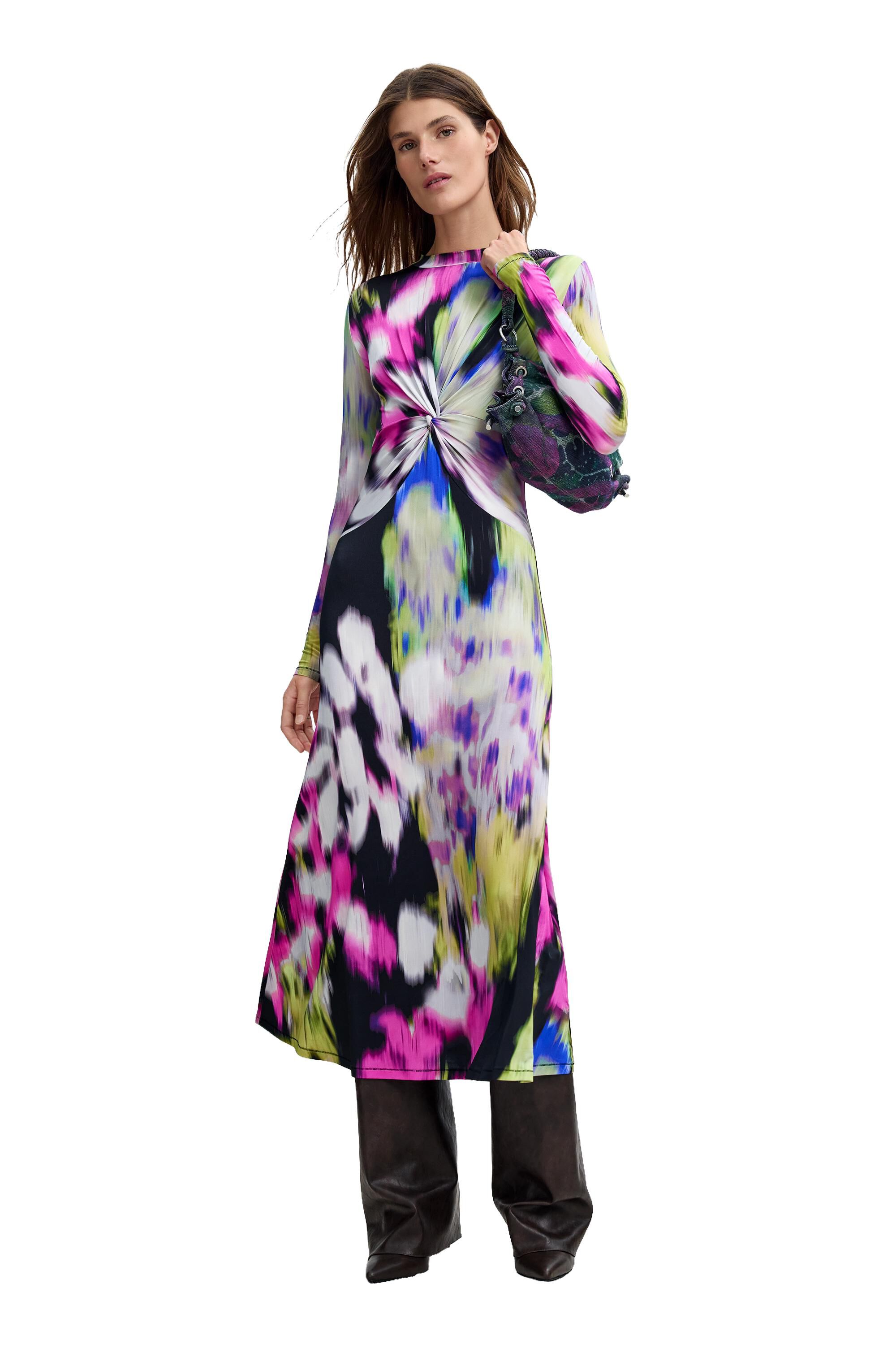 Robe longue imprimée M. C. Lacroix, DESIGUAL