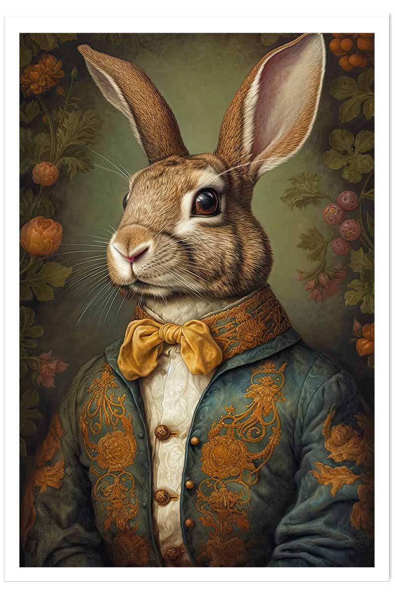 Affiche enfant mister lapin, HEXOA
