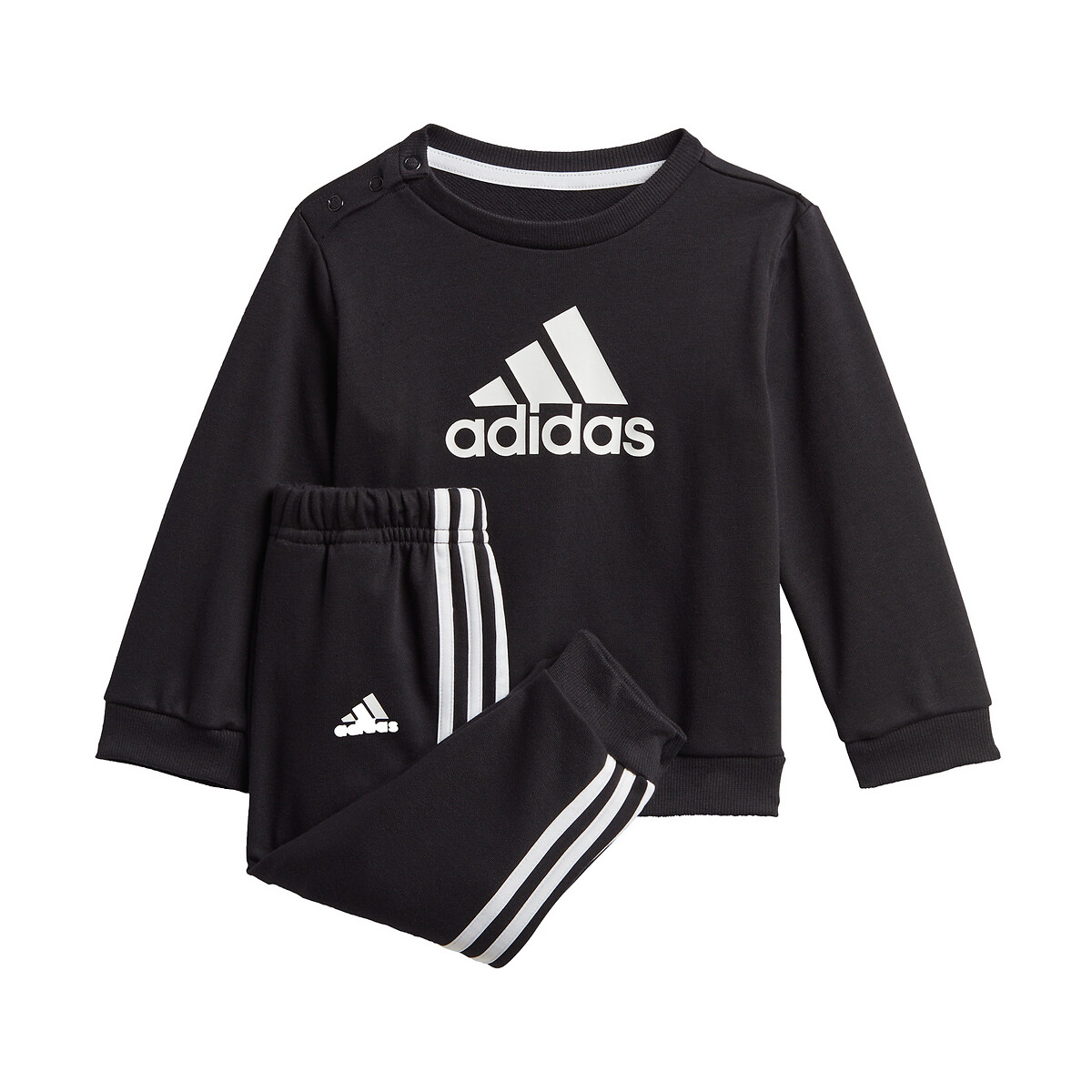 Conjunto de sudadera y jogging 3 meses - 4 años negro Adidas Sportswear |  La Redoute