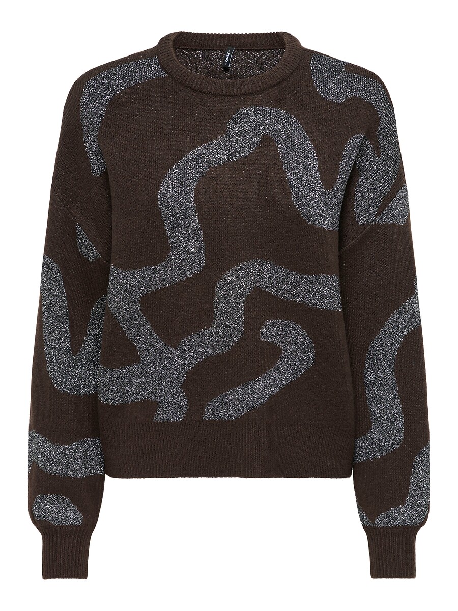 Pull a maniche lunghe con stampa glitterata, ONLY