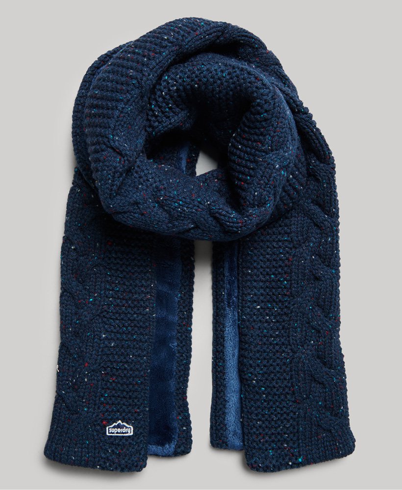 Écharpe en maille torsadée, SUPERDRY