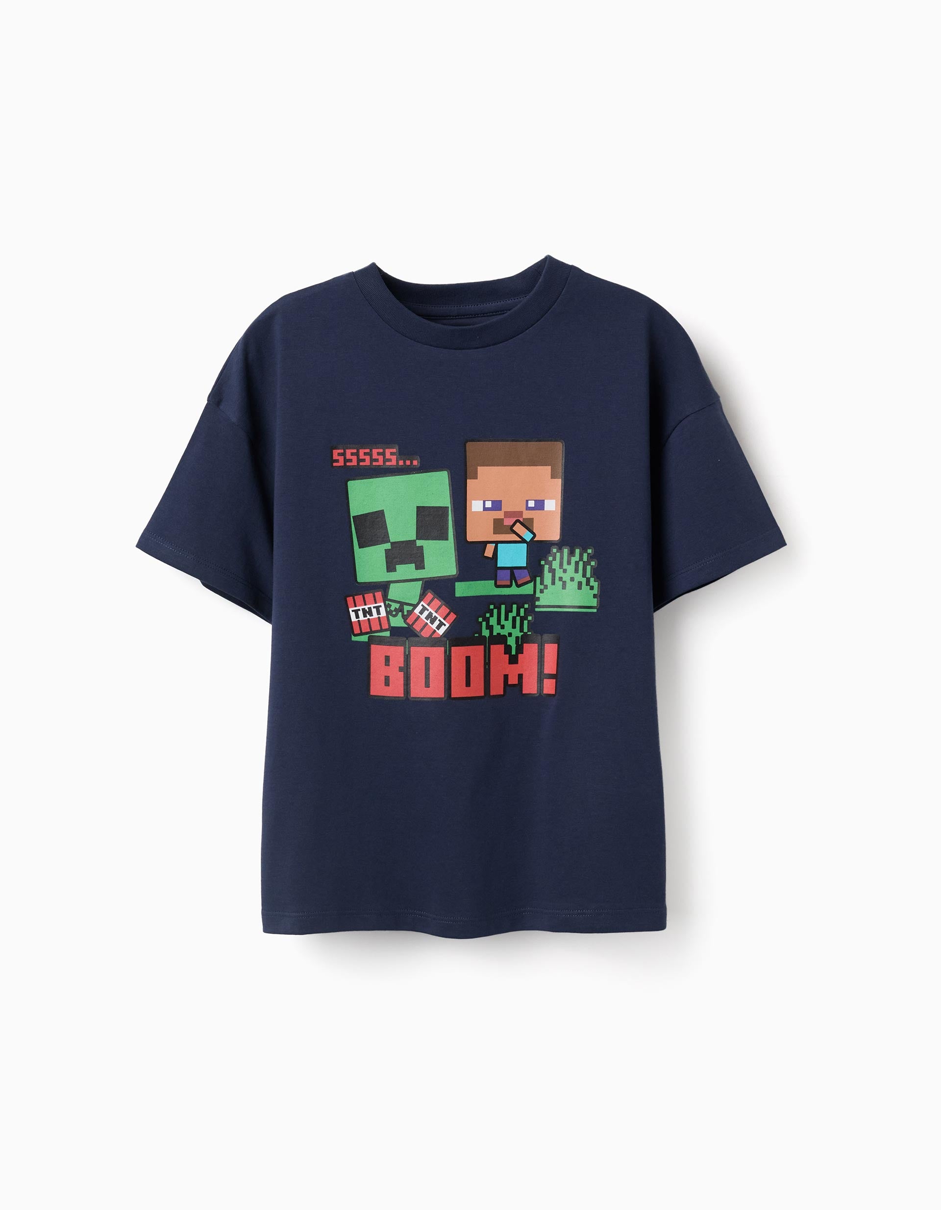 T-shirt en coton avec imprimés Minecraft, ZIPPY