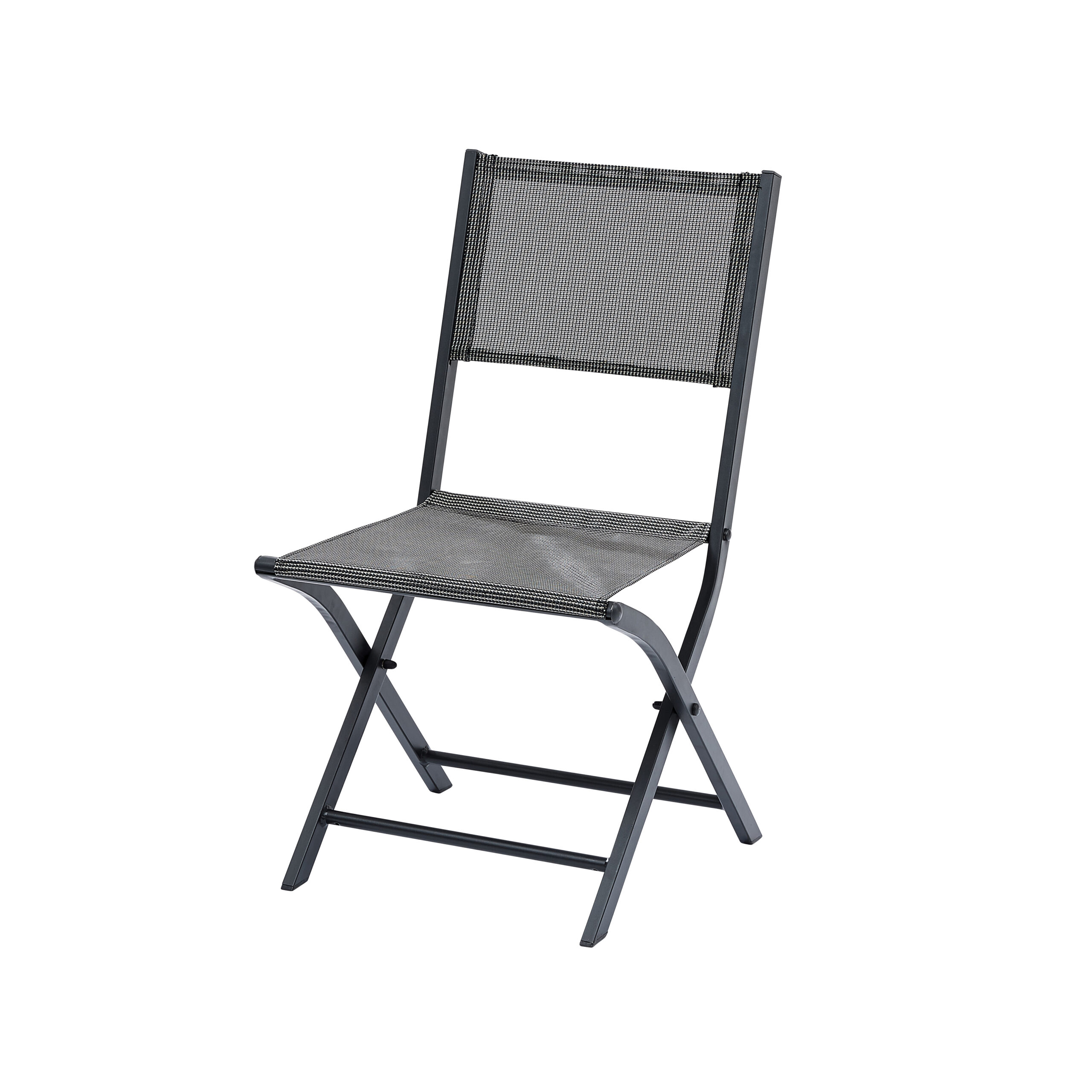 Lot de 2 chaises pliantes en aluminium et textilène MODULO, WILSA GARDEN
