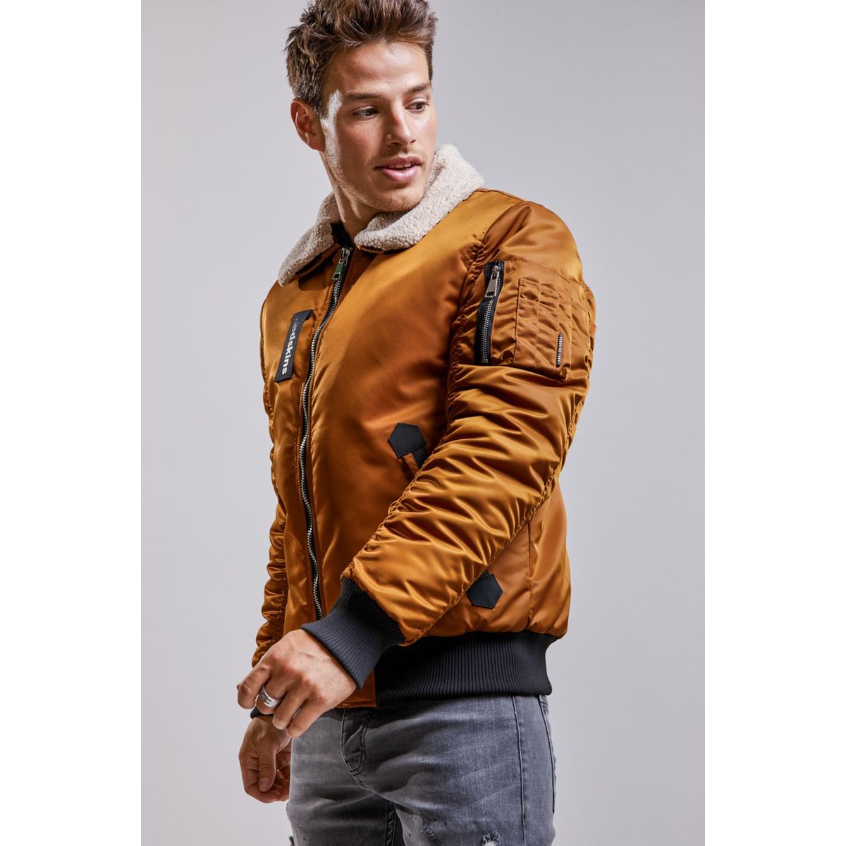 Veste discount aviateur redskins