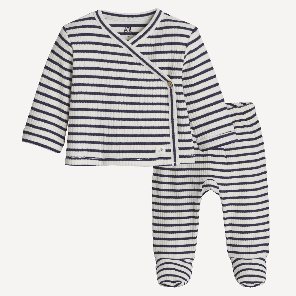 2-delig ensemble hemdje en broek met voeten