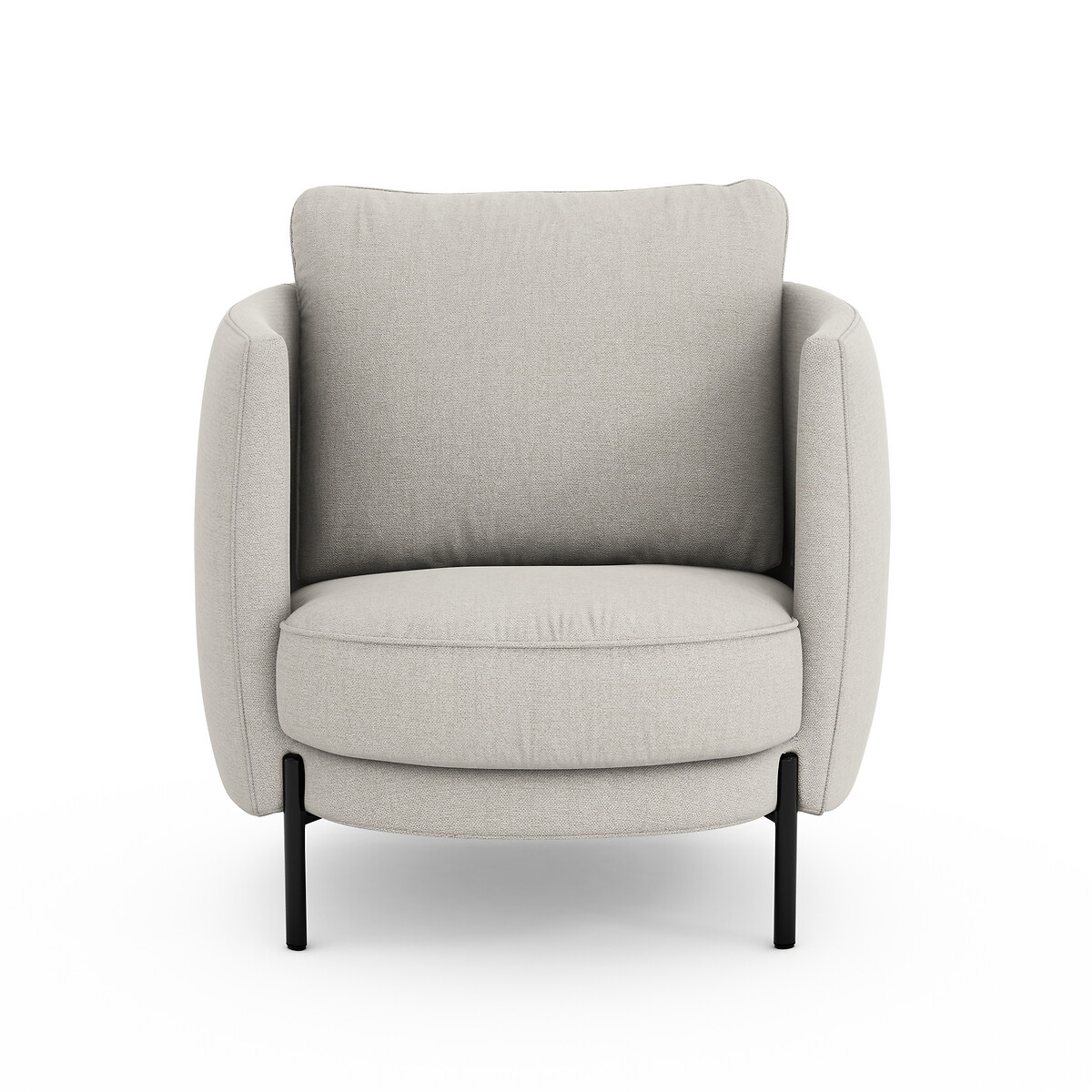 Fauteuil toile polyester/lin, Arcus