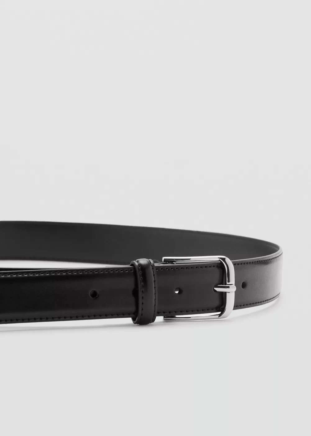Ceinture cuir boucle, MANGO MAN