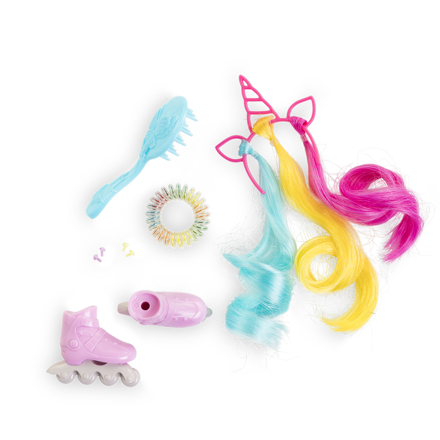 Ensemble Accessoires Coiffure Arc-en-ciel pour poupée Corolle Girls, COROLLE