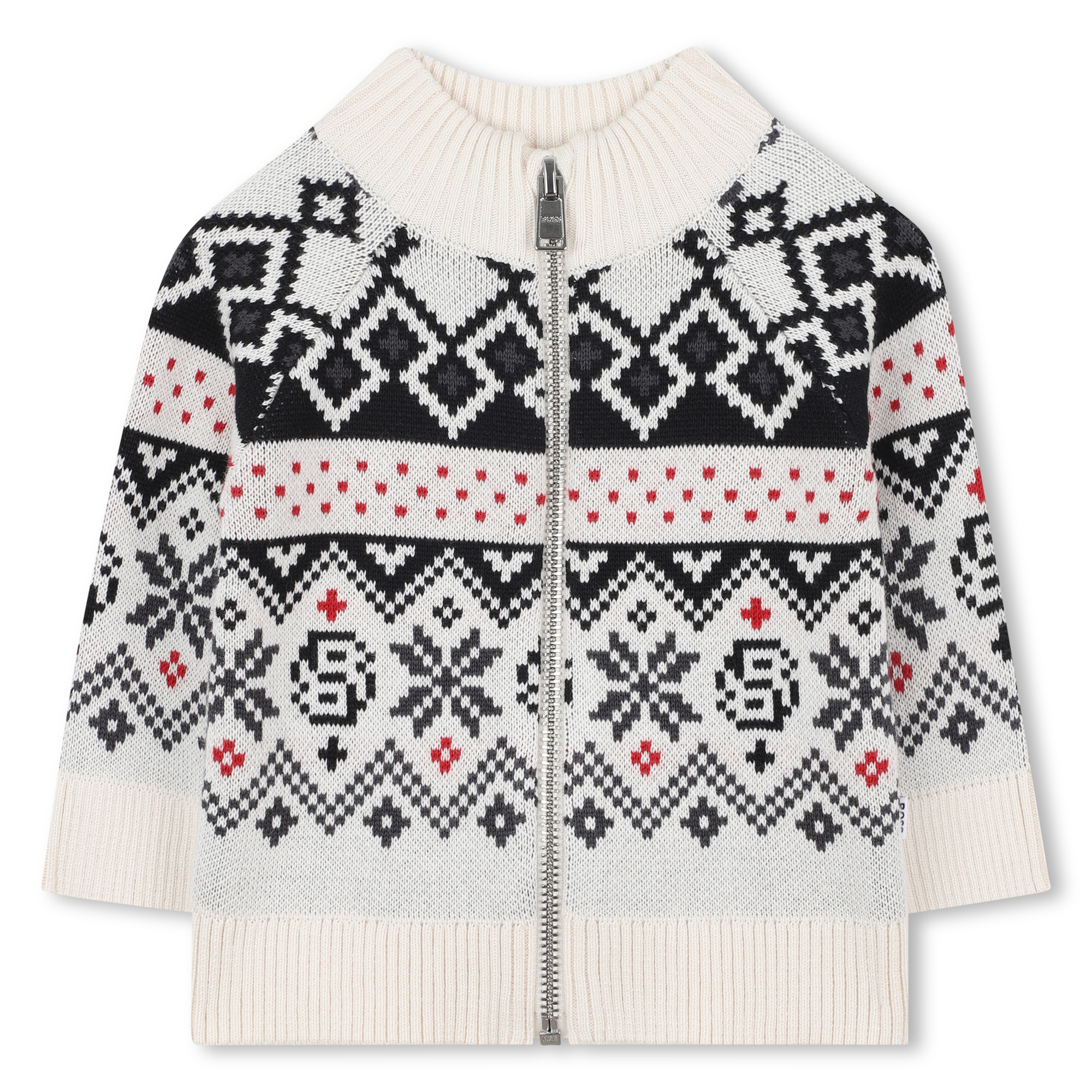Cardigan con colletto rialzato, BOSS KIDSWEAR