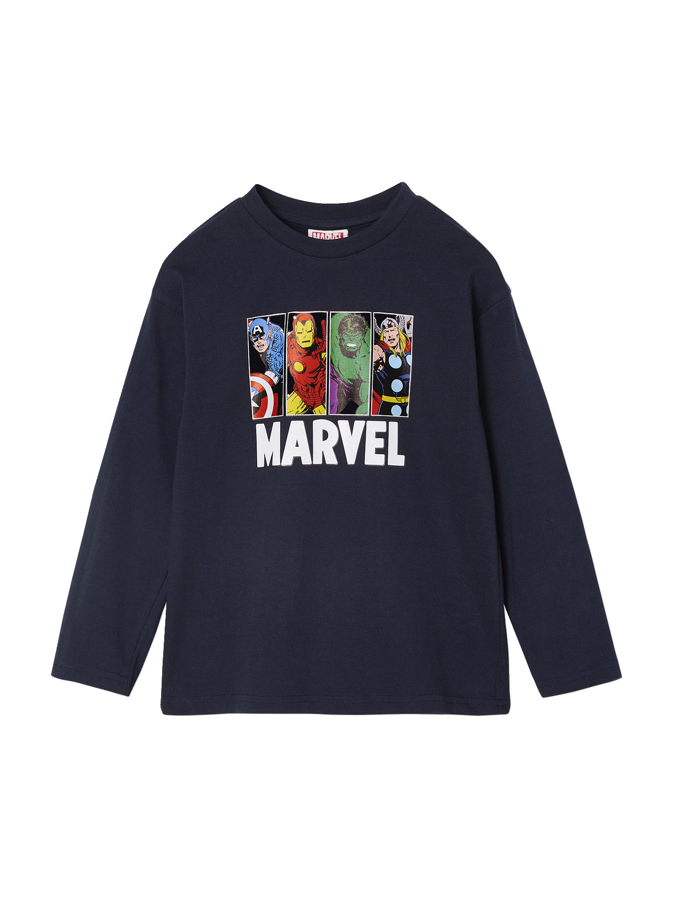 Tee-shirt manches longues Marvel Avengers, VERTBAUDET