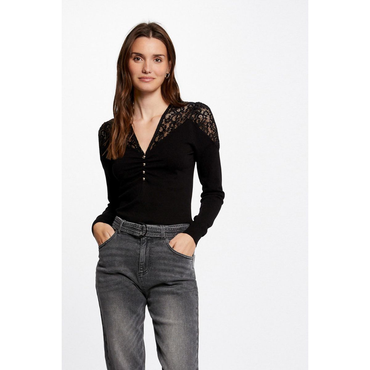 Pull dentelle morgan online