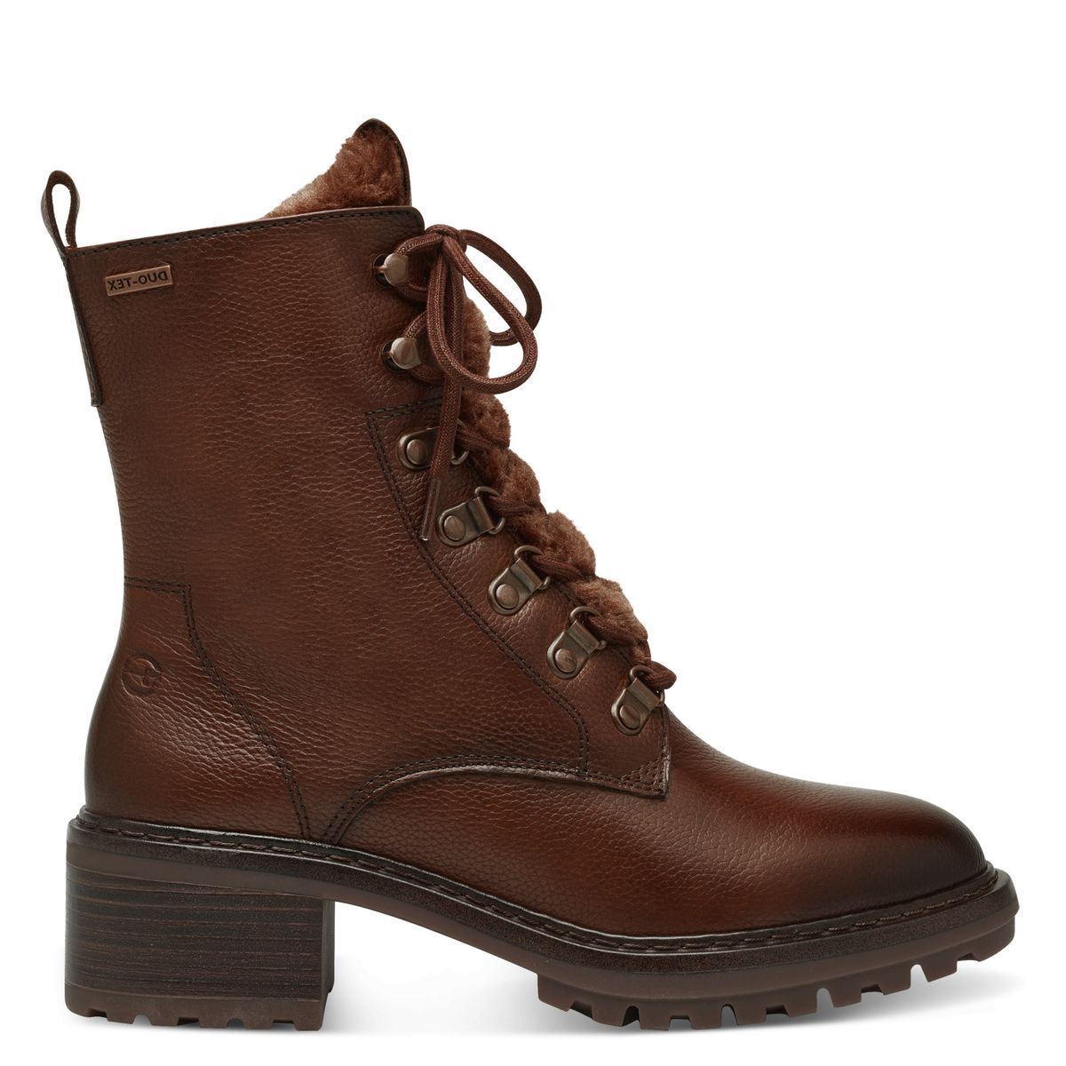 Boots talon romane cuir lwg kaki Galeries Lafayette La Redoute