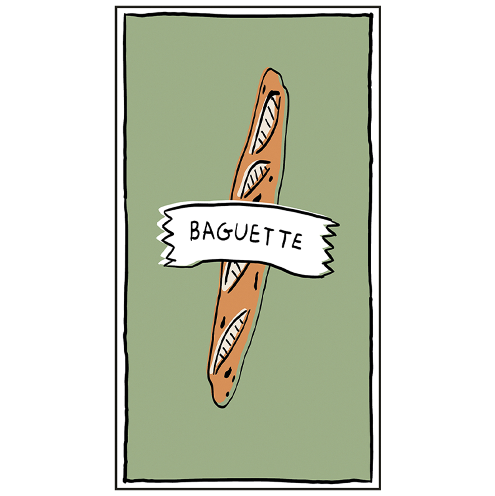 Lot de 15 serviettes en papier baguette, OPJET