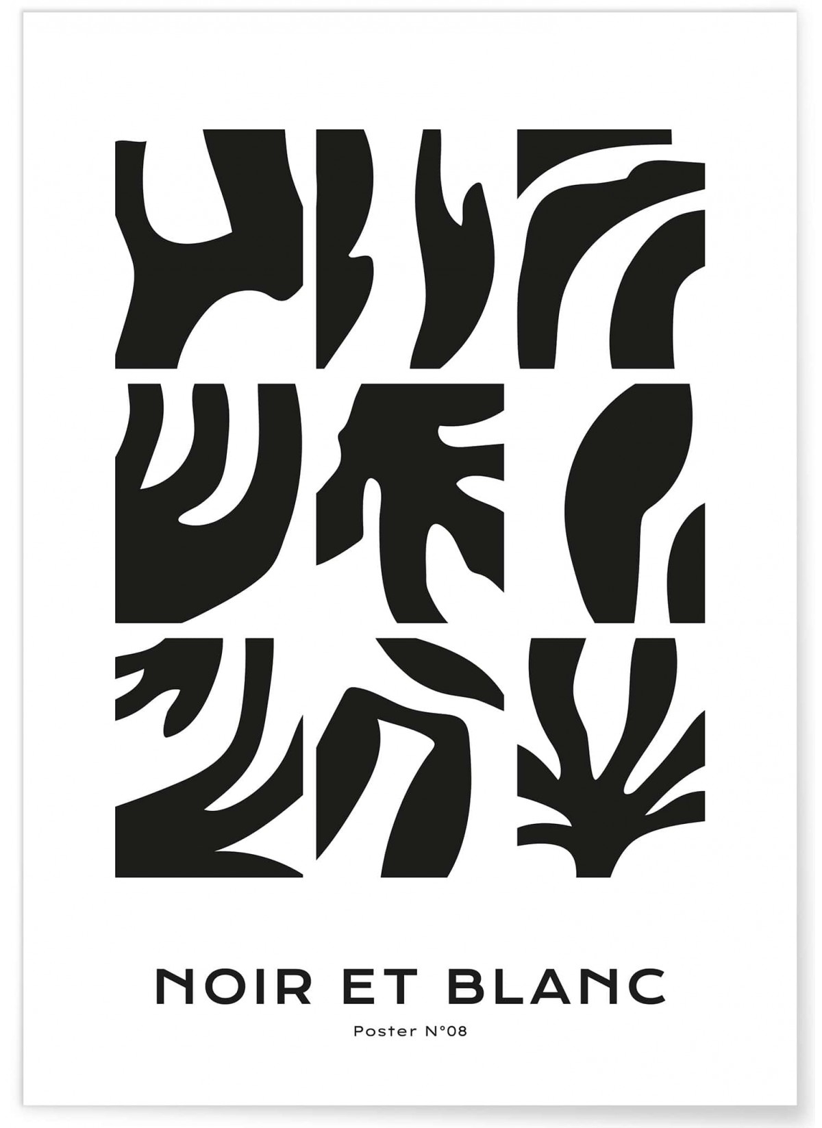 Affiche Noir et blanc, L'AFFICHERIE